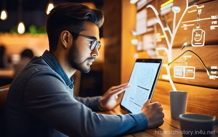 스토리텔러 직무와 관련된 필수 소프트웨어 - **Prompt 1: Dynamic Mind Map for Creative Inspiration**
    "A young, diverse individual, perhaps a ...