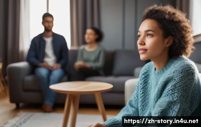 스토리텔러가 배우는 교육 과정 - **Prompt:** A diverse group of people, aged 20s to 60s, gathered in a warm, inviting living room set...