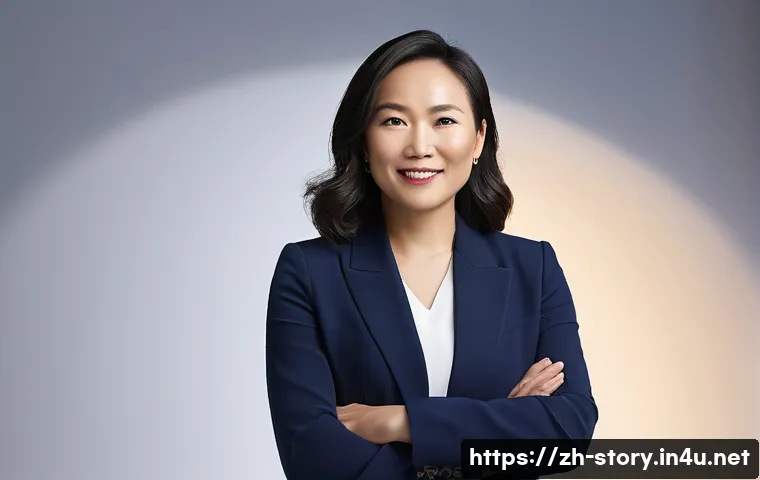 스토리텔러 자격증 취득과 관련된 포럼 리뷰 - **Prompt:** A confident professional woman, aged 35-45, of East Asian descent, stands at a brightly ...