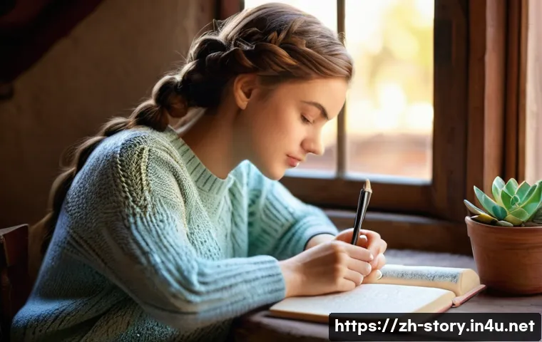 스토리텔러 실기 시험의 주요 평가 요소와 전략 - **Prompt 1: A Quiet Moment of Creative Reflection**
    A young woman in her early twenties, with lo...