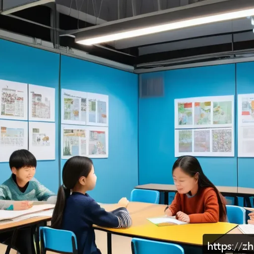 스토리텔러 관련 학위 및 학위 과정 - A diverse creative writing classroom scene set in a modern studio with students from various cultura...